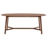 Gallery Direct Madrid Oval Dining Table, Walnut
