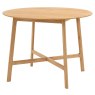 Gallery Direct Madrid Round Dining Table, Oak Gallery Direct Madrid Round Dining Table, Oak