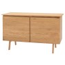 Gallery Direct Madrid 2 Door Sideboard, Oak Gallery Direct Madrid 2 Door Sideboard, Oak