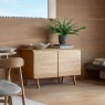 Gallery Direct Madrid 2 Door Sideboard, Oak