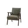 Neyland Heritage Green Leather Armchair