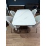 Lugano, 160cm Fixed Dining Table Plus 4 x Lily Curved Back Chairs Lugano, 160cm Fixed Dining Table Plus 4 x Lily Curved Back Chairs