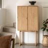 Gallery Direct Craft Cocktail Cabinet, Natural Gallery Direct Craft Cocktail Cabinet, Natural