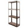 Thorpe Metal and Glass Shelving Unit Thorpe Metal and Glass Shelving Unit