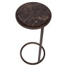 Iota Accent Table Brown Emperador Marble