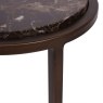 Iota Accent Table Brown Emperador Marble Iota Accent Table Brown Emperador Marble