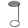 Iota Accent Table Grey Emperador Marble Aged Silver Iota Accent Table Grey Emperador Marble Aged Silver
