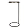 Iota Accent Table Grey Emperador Marble Aged Silver Iota Accent Table Grey Emperador Marble Aged Silver
