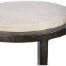 Iota Accent Table Grey Emperador Marble Aged Silver Iota Accent Table Grey Emperador Marble Aged Silver