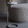 Iota Accent Table Grey Emperador Marble Aged Silver Iota Accent Table Grey Emperador Marble Aged Silver