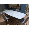 Busby, 140cm Extending Table with 4 x Path Grey Chairs Busby, 140cm Extending Table with 4 x Path Grey Chairs