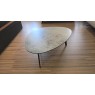 Akante Pebble Coffee Table in Silver Ceramic Akante Pebble Coffee Table in Silver Ceramic