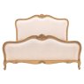 Chic Linen Upholstered King Bed