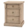 Gallery Direct Vancouver 3 Drawer Bedside Gallery Direct Vancouver 3 Drawer Bedside