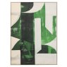 Emerald Abstract Framed Canvas