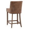 Tarnby Brown Leather Bar Stool Tarnby Brown Leather Bar Stool