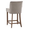 Tarnby Grey Linen Bar Stool Tarnby Grey Linen Bar Stool