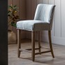 Tarnby Grey Linen Bar Stool Tarnby Grey Linen Bar Stool