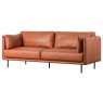 Wigmore Brown Leather 3 Seater Sofa Wigmore Brown Leather 3 Seater Sofa
