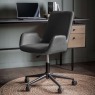 Gallery Direct Faraday Swivel Chair, Charcoal