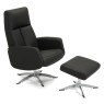 Nemi Swivel Recliner Chair & Stool Nemi Swivel Recliner Chair & Stool