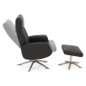 Nemi Swivel Recliner Chair & Stool Nemi Swivel Recliner Chair & Stool