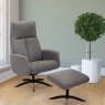 Nemi Swivel Recliner Chair & Stool Nemi Swivel Recliner Chair & Stool