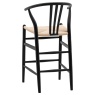 Whitney Black Bar Stool Whitney Black Bar Stool