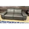 Rom 2 seater leather recliners with electric seat & headrest