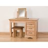 Padbury Oak Single Pedestal Dressing Table