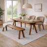 Casper 200cm Dining Table + 180cm Bench + 2 x Wren Chairs Casper 200cm Dining Table + 180cm Bench + 2 x Wren Chairs
