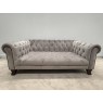 Somerset Midi Chesterfield Sofa In Plush Platinum Somerset Midi Chesterfield Sofa In Plush Platinum