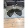Natuzzi, Pepe Cut-Out Bronze Glass Coffee Table