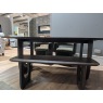 Arc, 2m Fixed Dining Table, 1.2m Bench Plus 3x Gallery Chairs
