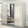 Rauch Trio 3 Door Sliding Wardrobe with 1 Mirror | 240x223cm