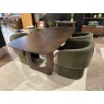 Arc 200x100cm Dining Table and 4x Holm Chairs in Moss Green Arc 200x100cm Dining Table and 4x Holm Chairs in Moss Green