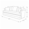 Gascoigne Rafello Hexagonal Back 3.5 Seater Sofa Gascoigne Rafello Hexagonal Back 3.5 Seater Sofa