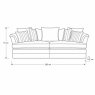Gascoigne Rafello Hexagonal Back 3.5 Seater Sofa Gascoigne Rafello Hexagonal Back 3.5 Seater Sofa