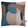 Mid Century Geo Cushion- Blue
