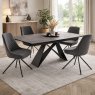 Sesia Extending Dining Table & 4 Sesia Grey Dining Chairs Sesia Extending Dining Table & 4 Sesia Grey Dining Chairs