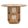 Voss Round Dining Table and 4 Ivorra Dining Chairs (Brown) Voss Round Dining Table and 4 Ivorra Dining Chairs (Brown)