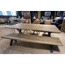 Clifton Dining Table 220cm Leaf 50cm & Bench 220cm Clifton Dining Table 220cm Leaf 50cm & Bench 220cm