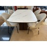 Lugano 160cm Fixed Dining Table and 4 Lily Curve Back Chairs Lugano 160cm Fixed Dining Table and 4 Lily Curve Back Chairs