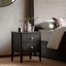 Acton Black 2 Drawer Bedside Acton Black 2 Drawer Bedside