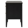 Acton Black 2 Drawer Bedside Acton Black 2 Drawer Bedside