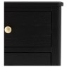 Acton Black 2 Drawer Bedside Acton Black 2 Drawer Bedside