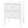Acton White 2 Drawer Bedside Acton White 2 Drawer Bedside