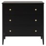 Acton Black 3 Drawer Chest Acton Black 3 Drawer Chest