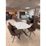 BUSBY 140CM EXTENDING TABLE WITH 4 X MILFORD SWIVEL CHAIRS BUSBY 140CM EXTENDING TABLE WITH 4 X MILFORD SWIVEL CHAIRS
