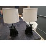 WESTIE DOG TABLE LAMPS BLACK